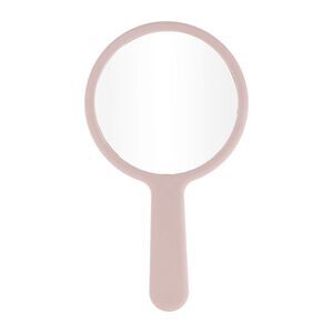 Water Wave Pattern Round Cosmetic Mirror for Vacation Pink Small